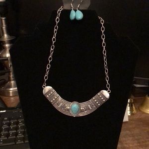 New necklace set with matching earrings